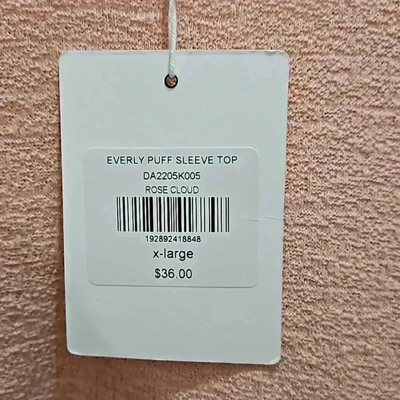 Down East Everly Pink Pullover Scoop Neck Top Size XL - Picture 3 of 7